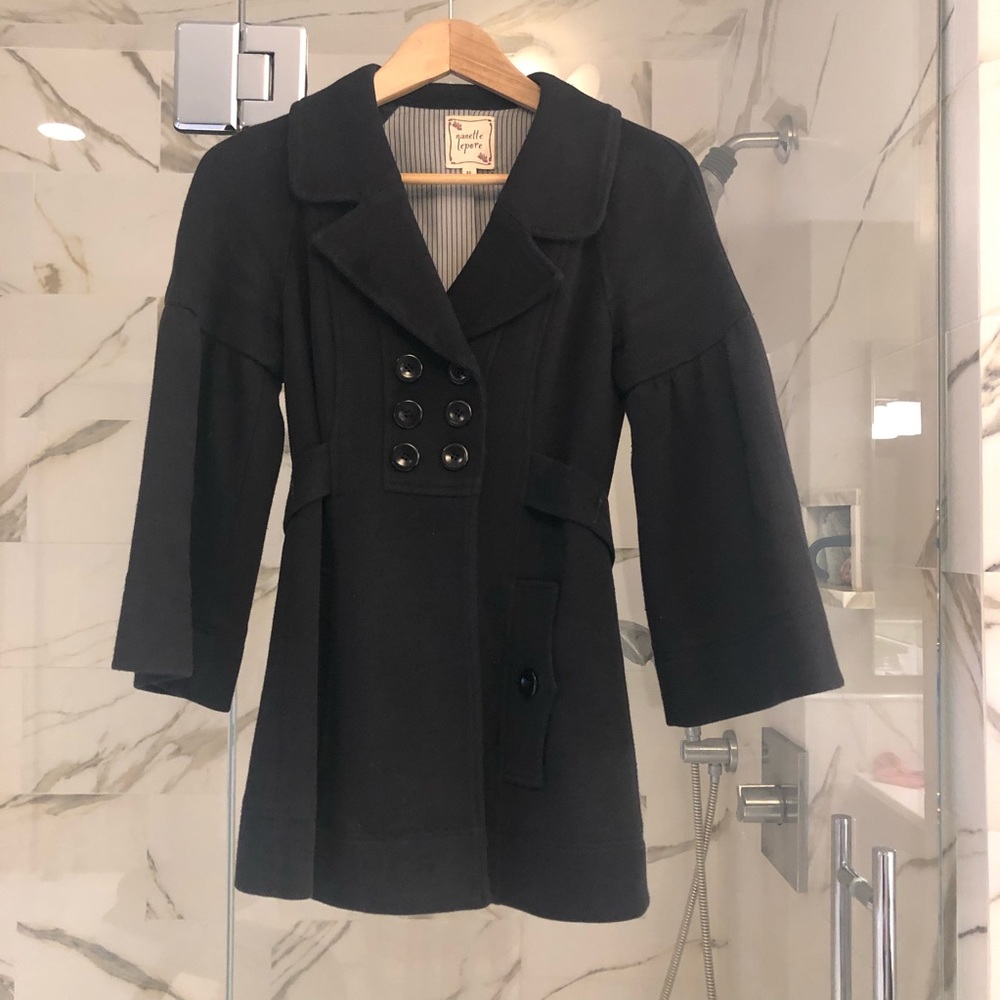 Vintage Nanette Lepore Y2K Bell Sleeve Coat - Picture 14 of 14